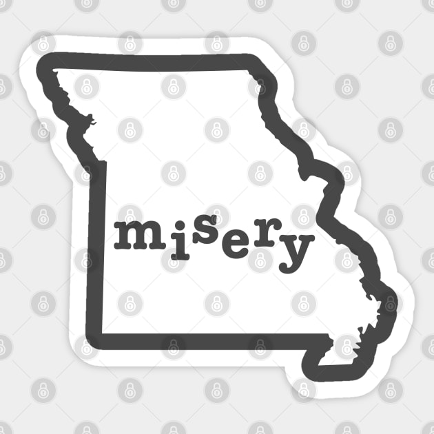 Missouri Misery Sticker by MoxieSTL